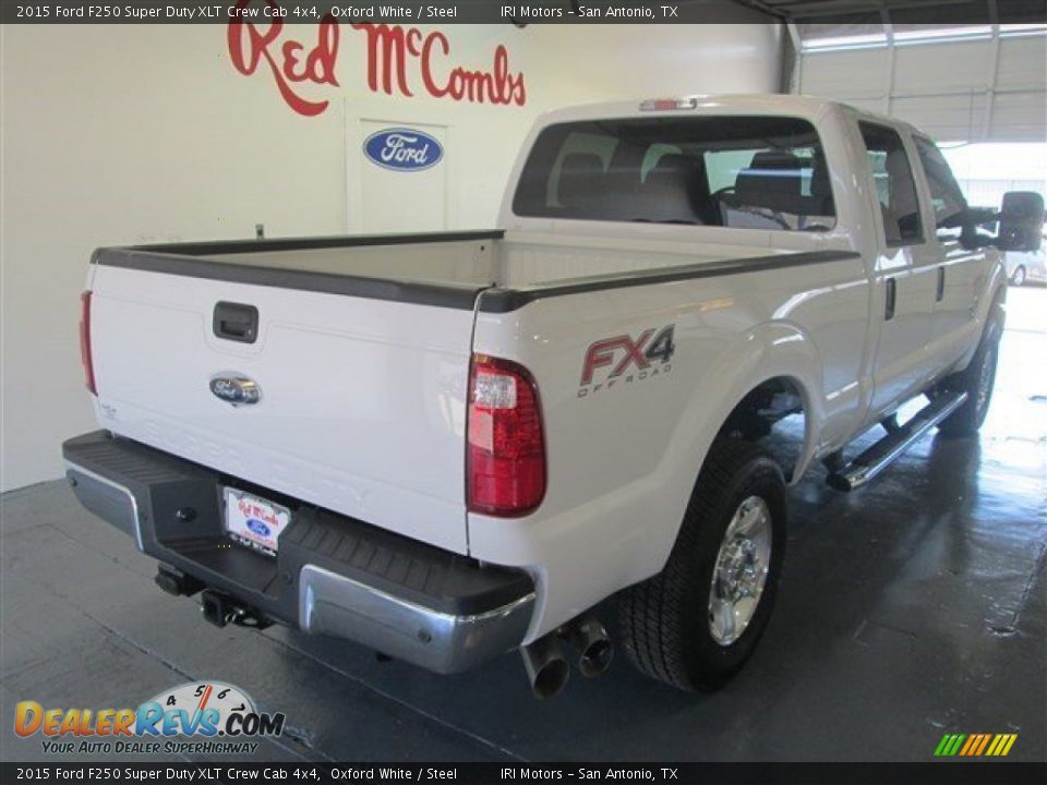 2015 Ford F250 Super Duty XLT Crew Cab 4x4 Oxford White / Steel Photo #9