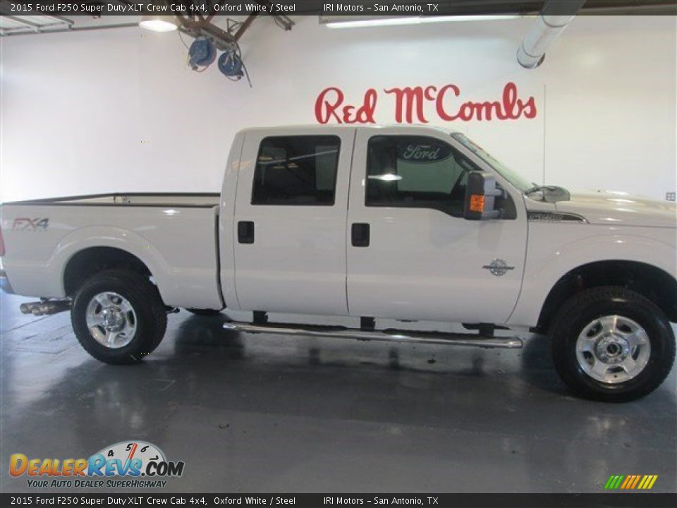 2015 Ford F250 Super Duty XLT Crew Cab 4x4 Oxford White / Steel Photo #11