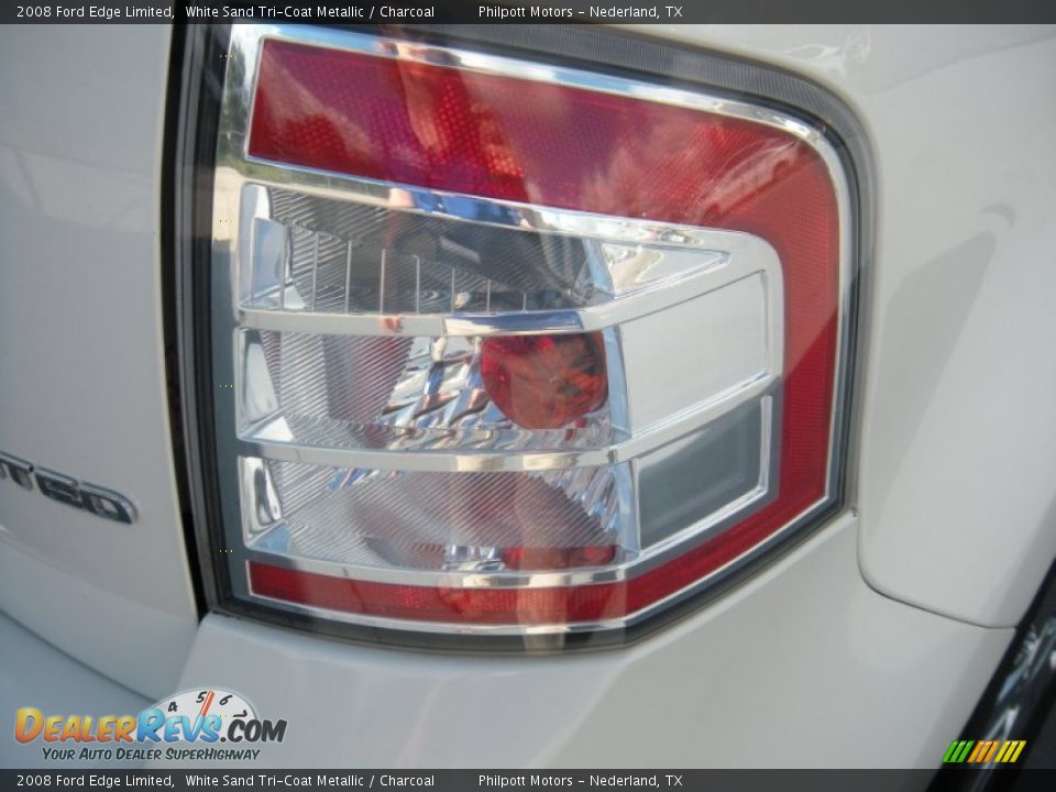 2008 Ford Edge Limited White Sand Tri-Coat Metallic / Charcoal Photo #11