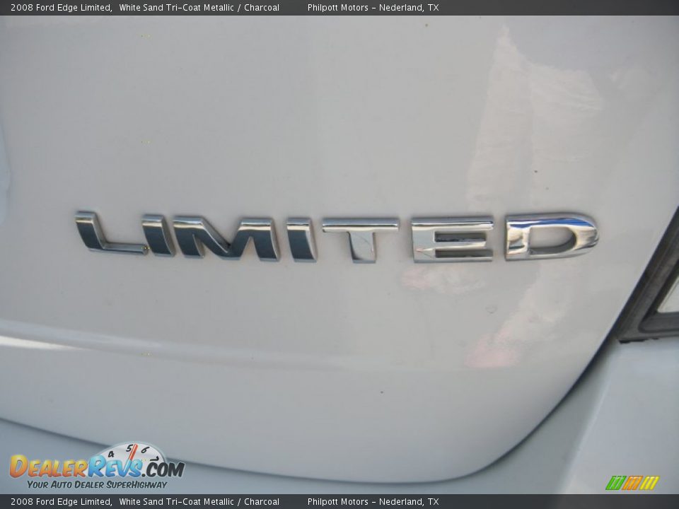 2008 Ford Edge Limited White Sand Tri-Coat Metallic / Charcoal Photo #13