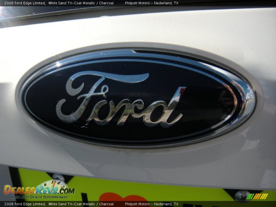2008 Ford Edge Limited White Sand Tri-Coat Metallic / Charcoal Photo #14