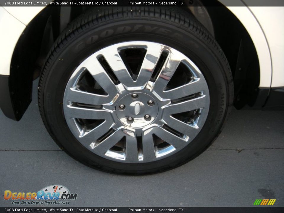 2008 Ford Edge Limited White Sand Tri-Coat Metallic / Charcoal Photo #16