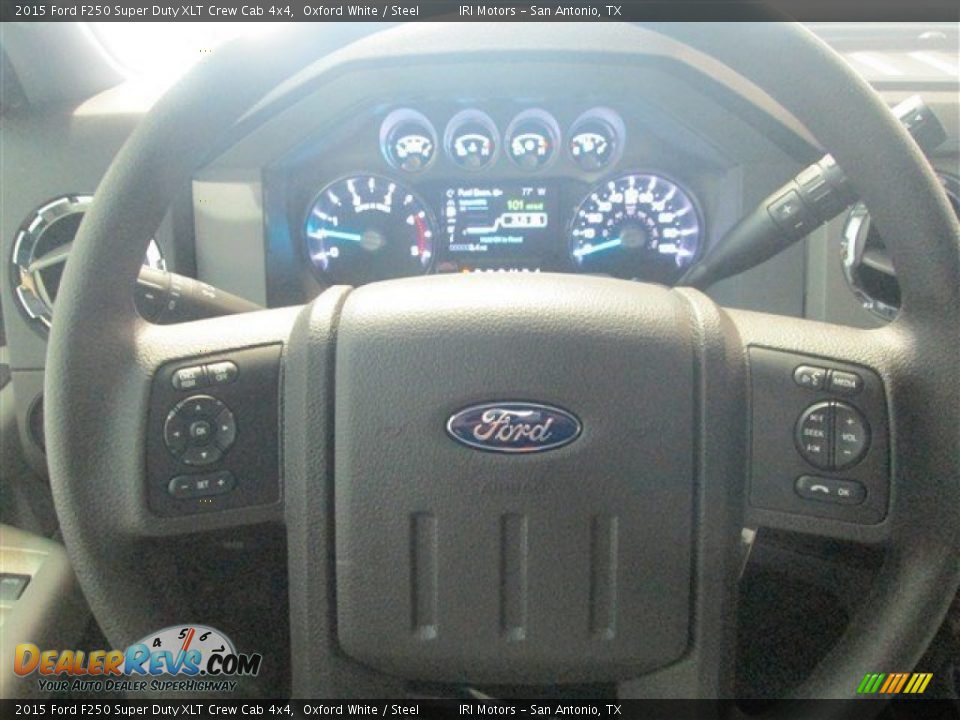 2015 Ford F250 Super Duty XLT Crew Cab 4x4 Oxford White / Steel Photo #21