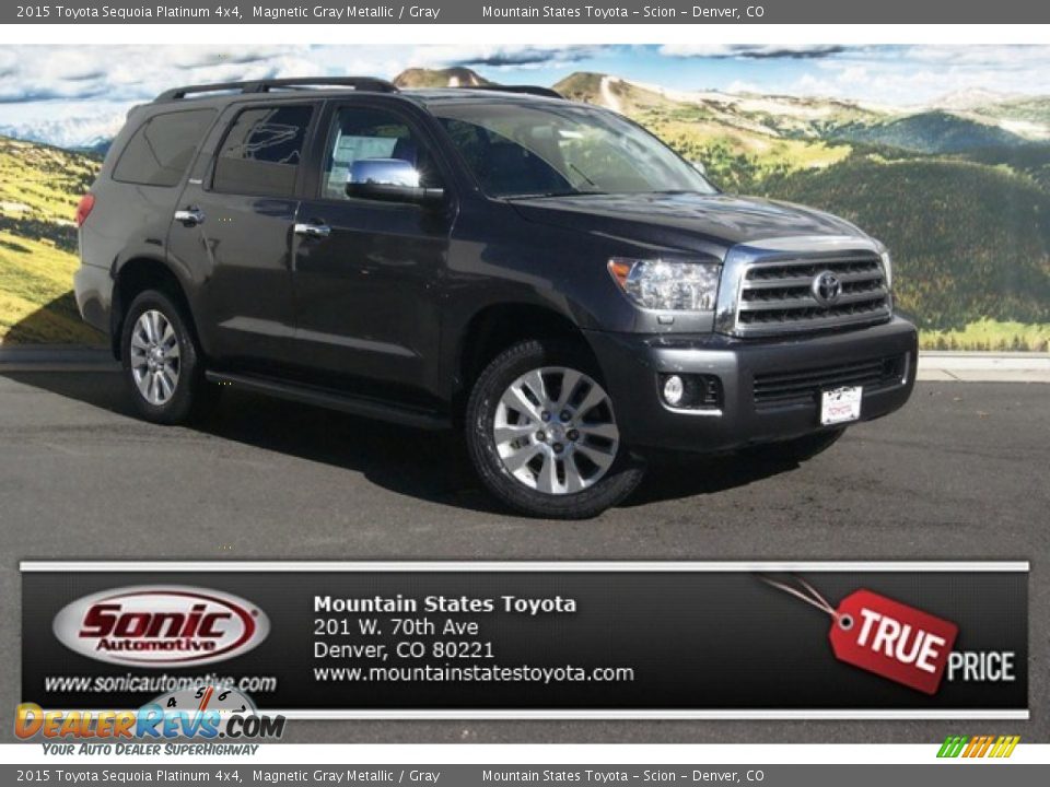 2015 Toyota Sequoia Platinum 4x4 Magnetic Gray Metallic / Gray Photo #1