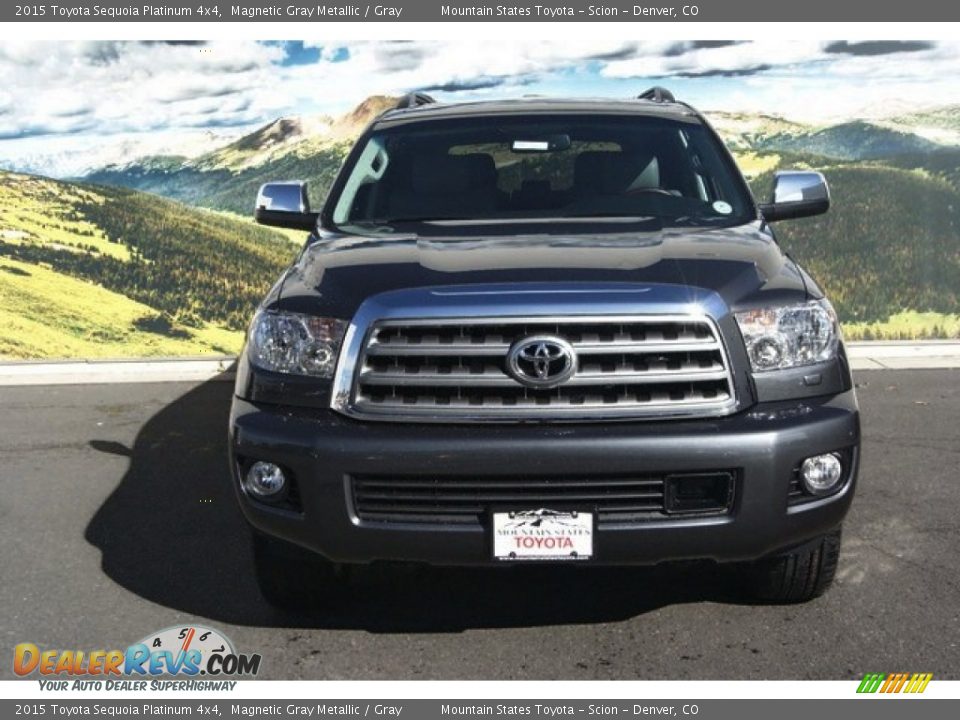 2015 Toyota Sequoia Platinum 4x4 Magnetic Gray Metallic / Gray Photo #2