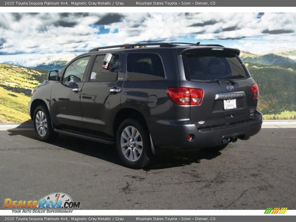 2015 Toyota Sequoia Platinum 4x4 Magnetic Gray Metallic / Gray Photo #3