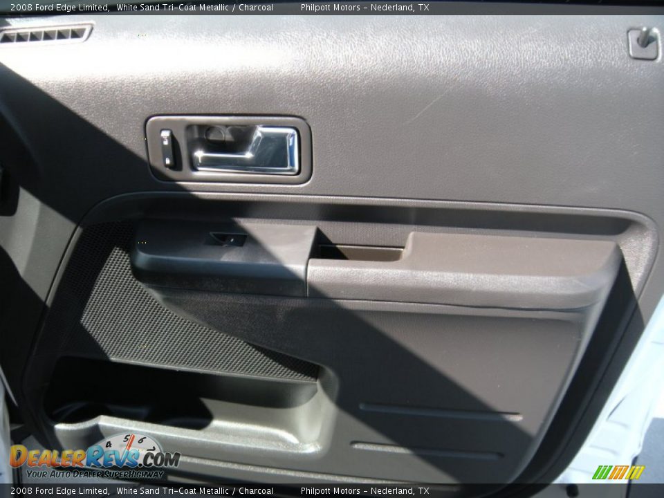 2008 Ford Edge Limited White Sand Tri-Coat Metallic / Charcoal Photo #25