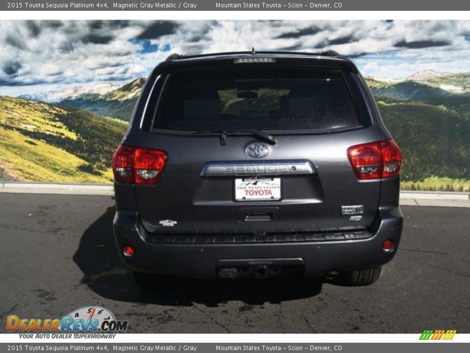 2015 Toyota Sequoia Platinum 4x4 Magnetic Gray Metallic / Gray Photo #4