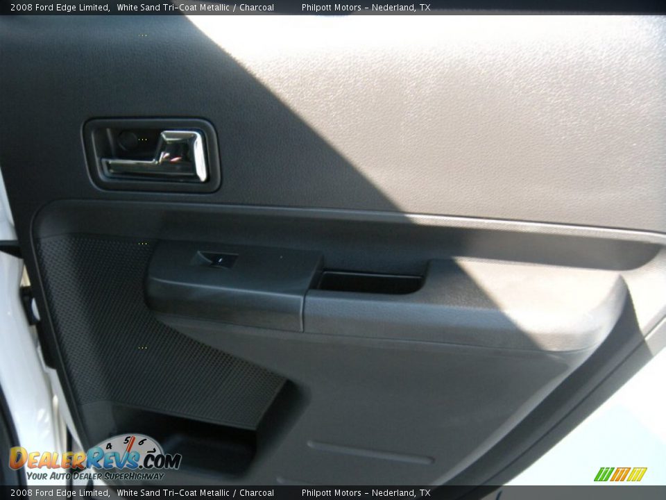 2008 Ford Edge Limited White Sand Tri-Coat Metallic / Charcoal Photo #28