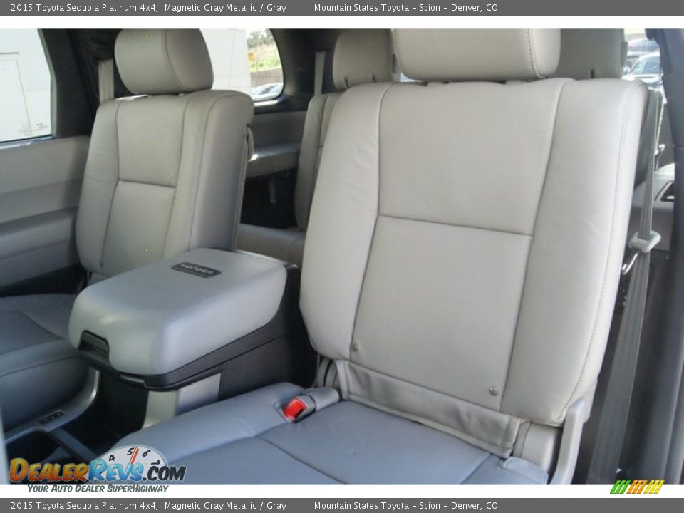 Rear Seat of 2015 Toyota Sequoia Platinum 4x4 Photo #7