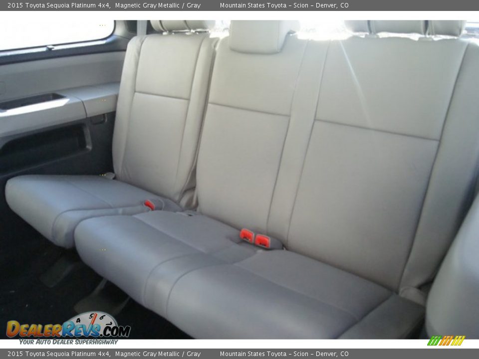 Rear Seat of 2015 Toyota Sequoia Platinum 4x4 Photo #8
