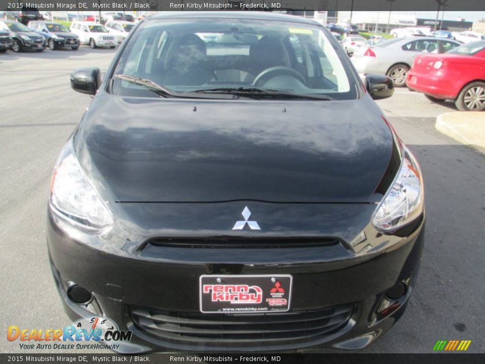 2015 Mitsubishi Mirage DE Mystic Black / Black Photo #2