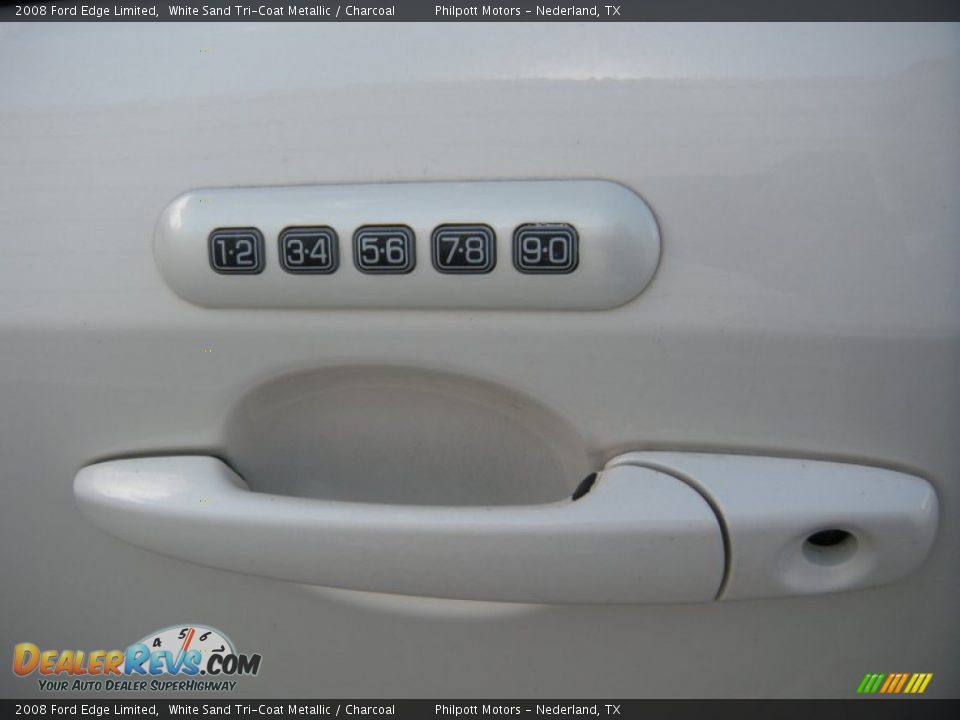2008 Ford Edge Limited White Sand Tri-Coat Metallic / Charcoal Photo #32