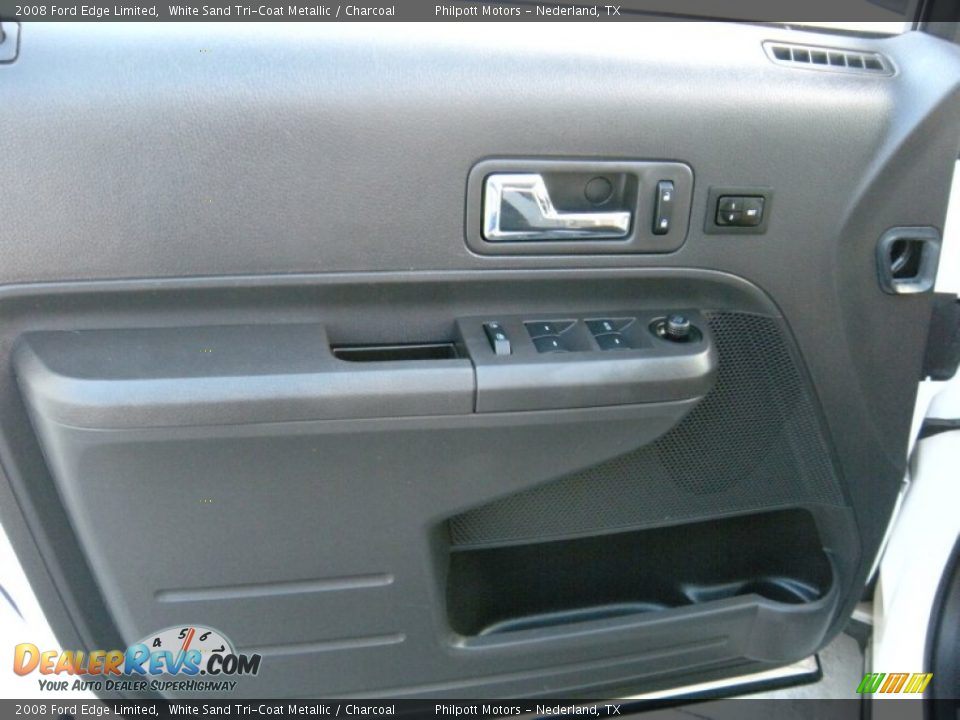 2008 Ford Edge Limited White Sand Tri-Coat Metallic / Charcoal Photo #33