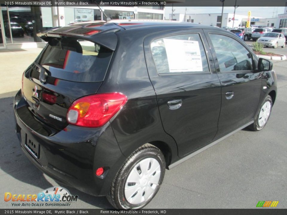 2015 Mitsubishi Mirage DE Mystic Black / Black Photo #7