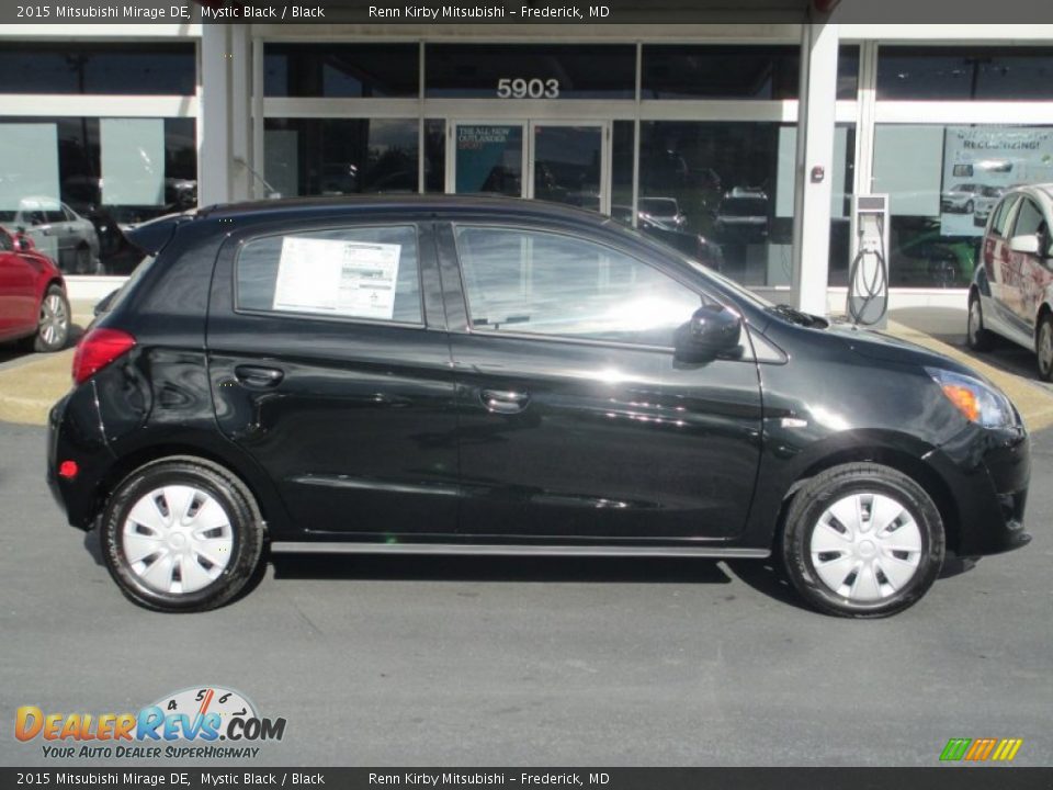 2015 Mitsubishi Mirage DE Mystic Black / Black Photo #8