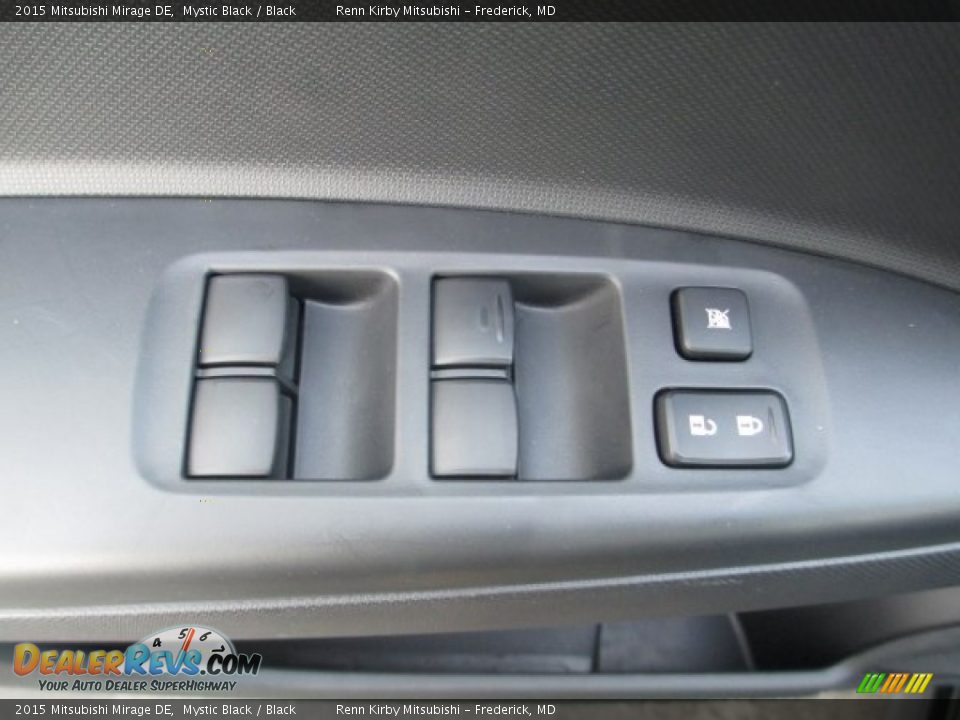 2015 Mitsubishi Mirage DE Mystic Black / Black Photo #9