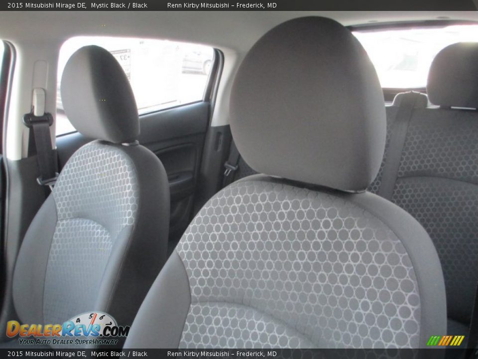 2015 Mitsubishi Mirage DE Mystic Black / Black Photo #10