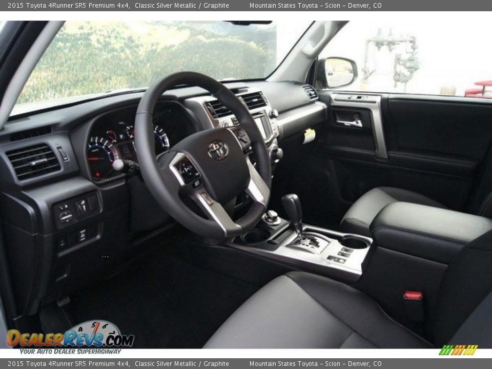 Graphite Interior - 2015 Toyota 4Runner SR5 Premium 4x4 Photo #5