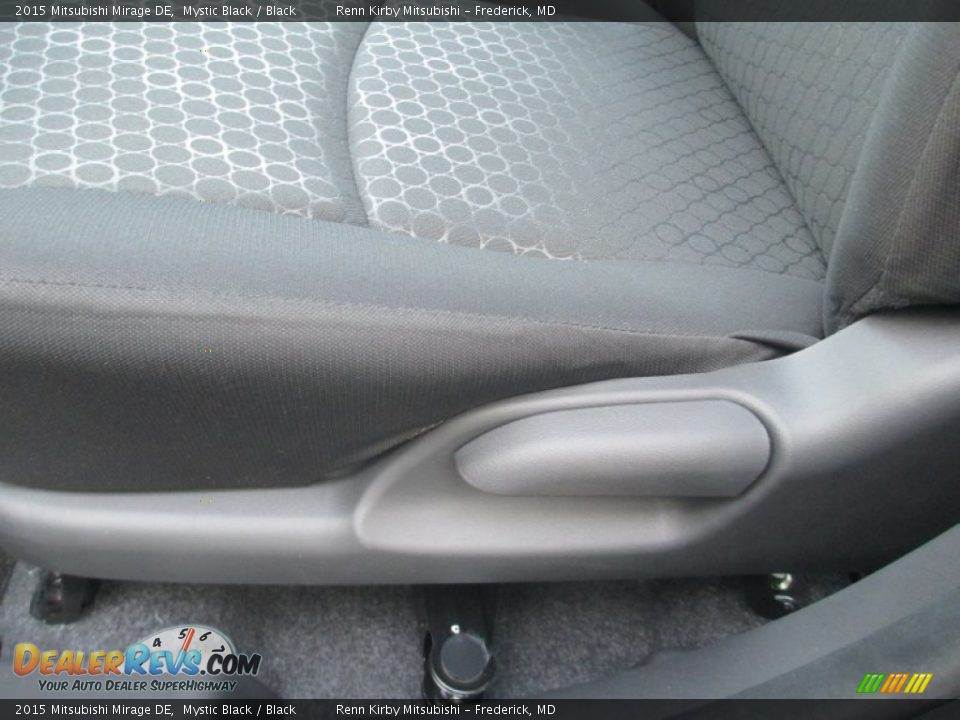 2015 Mitsubishi Mirage DE Mystic Black / Black Photo #13