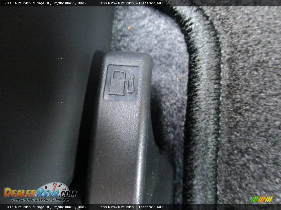 2015 Mitsubishi Mirage DE Mystic Black / Black Photo #14