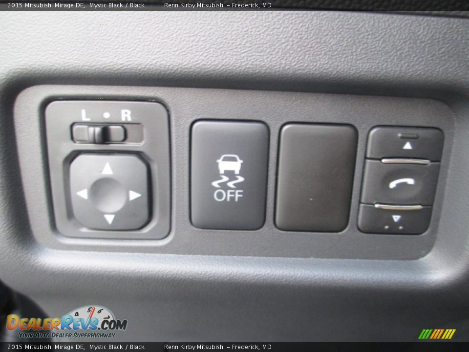2015 Mitsubishi Mirage DE Mystic Black / Black Photo #15
