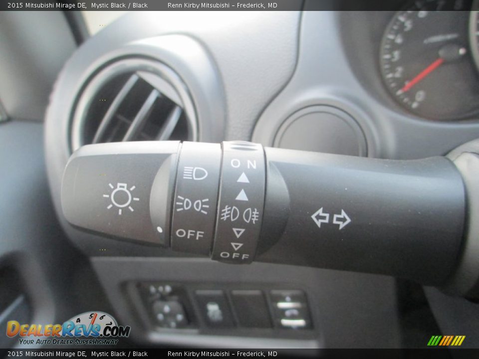 2015 Mitsubishi Mirage DE Mystic Black / Black Photo #17