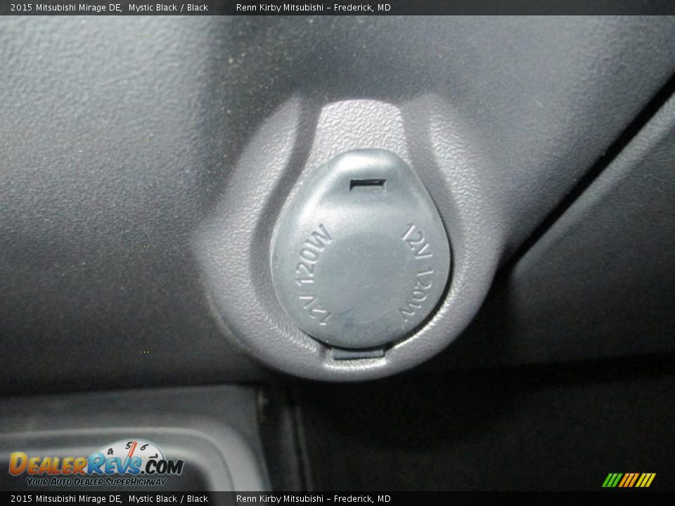2015 Mitsubishi Mirage DE Mystic Black / Black Photo #21