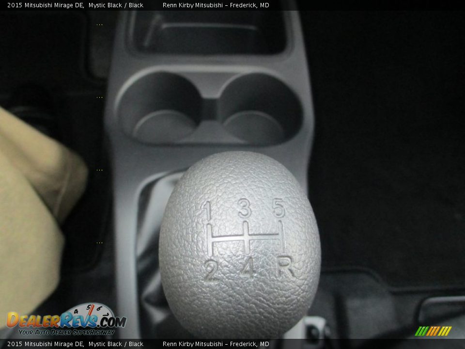 2015 Mitsubishi Mirage DE Mystic Black / Black Photo #22