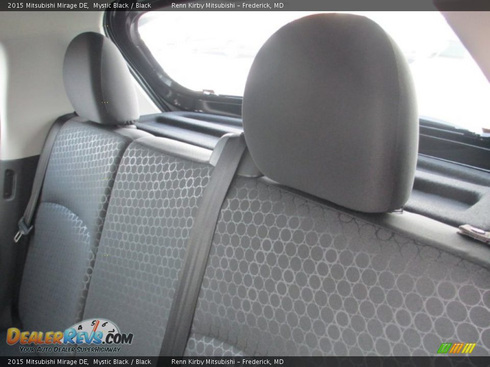 2015 Mitsubishi Mirage DE Mystic Black / Black Photo #23