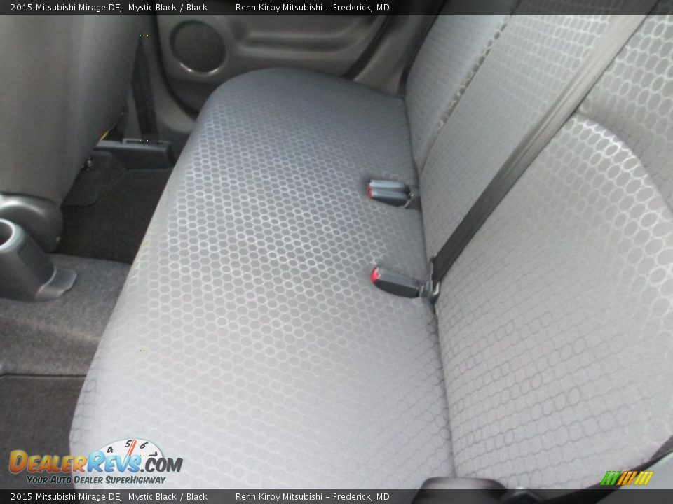 2015 Mitsubishi Mirage DE Mystic Black / Black Photo #24