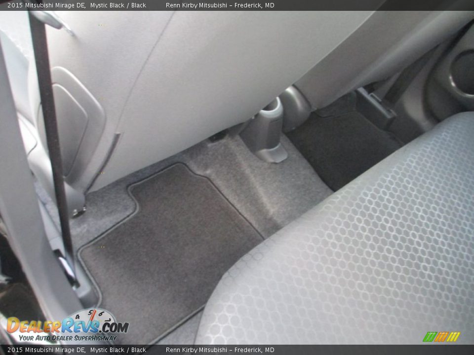 2015 Mitsubishi Mirage DE Mystic Black / Black Photo #25