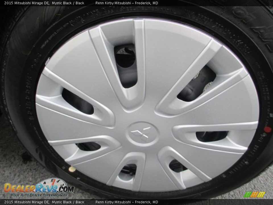 2015 Mitsubishi Mirage DE Mystic Black / Black Photo #27