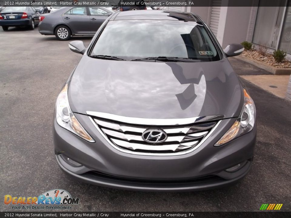 2012 Hyundai Sonata Limited Harbor Gray Metallic / Gray Photo #5