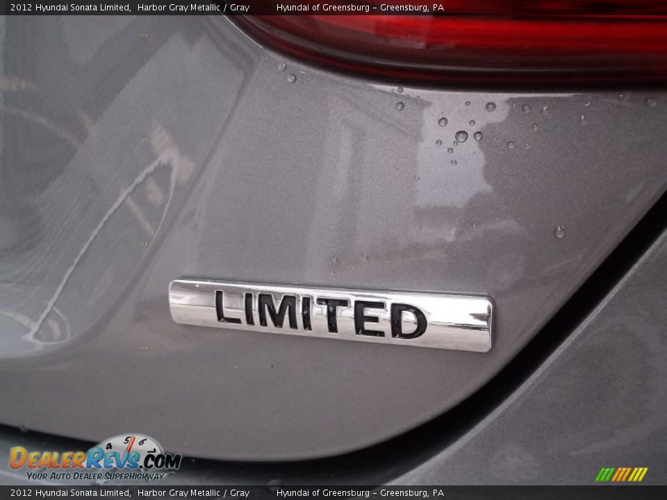 2012 Hyundai Sonata Limited Harbor Gray Metallic / Gray Photo #10
