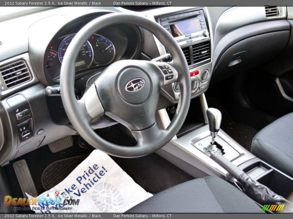 Black Interior - 2012 Subaru Forester 2.5 X Photo #5