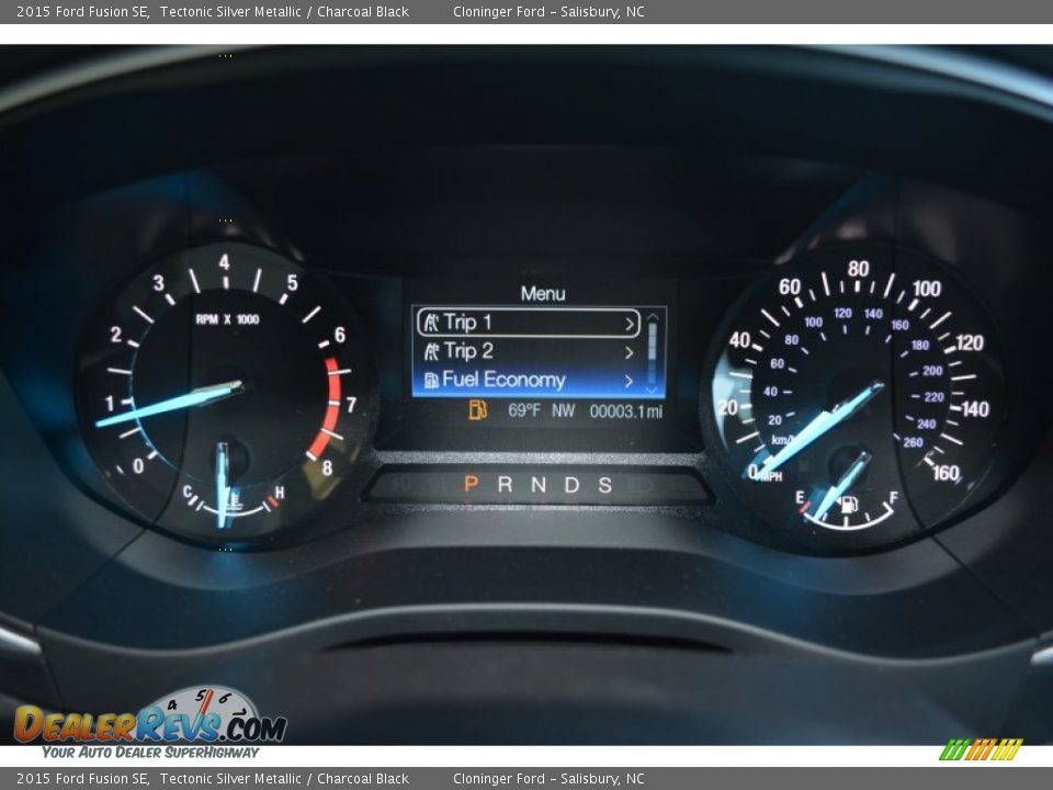 2015 Ford Fusion SE Tectonic Silver Metallic / Charcoal Black Photo #21