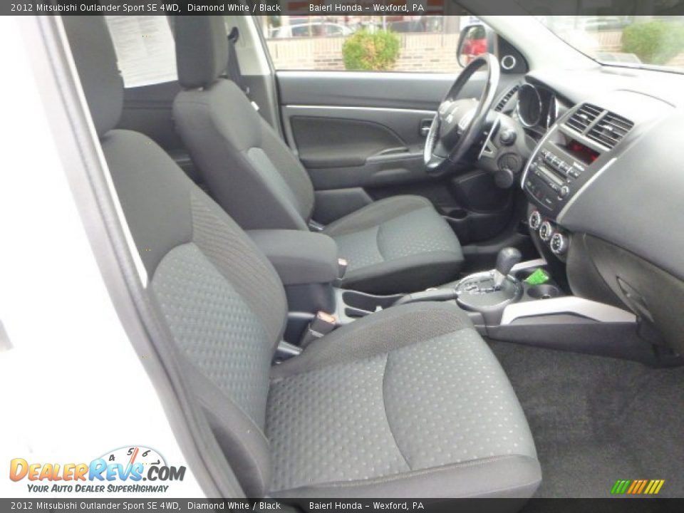 2012 Mitsubishi Outlander Sport SE 4WD Diamond White / Black Photo #2