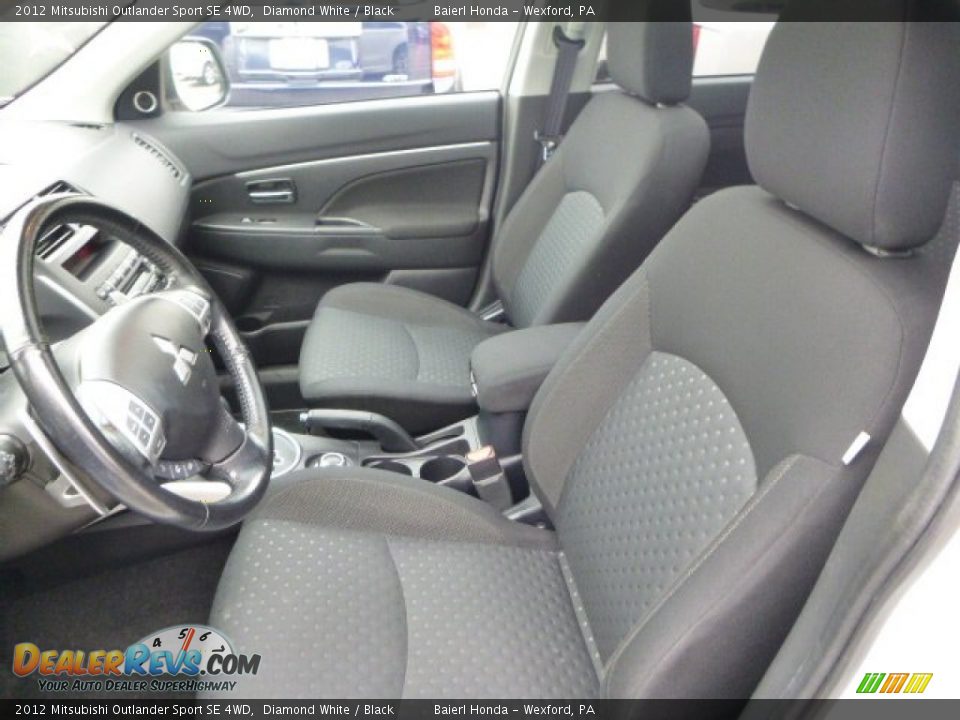 2012 Mitsubishi Outlander Sport SE 4WD Diamond White / Black Photo #12