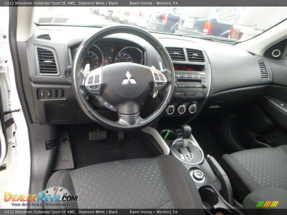 2012 Mitsubishi Outlander Sport SE 4WD Diamond White / Black Photo #14