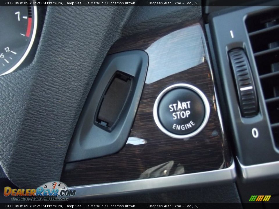 2012 BMW X5 xDrive35i Premium Deep Sea Blue Metallic / Cinnamon Brown Photo #20