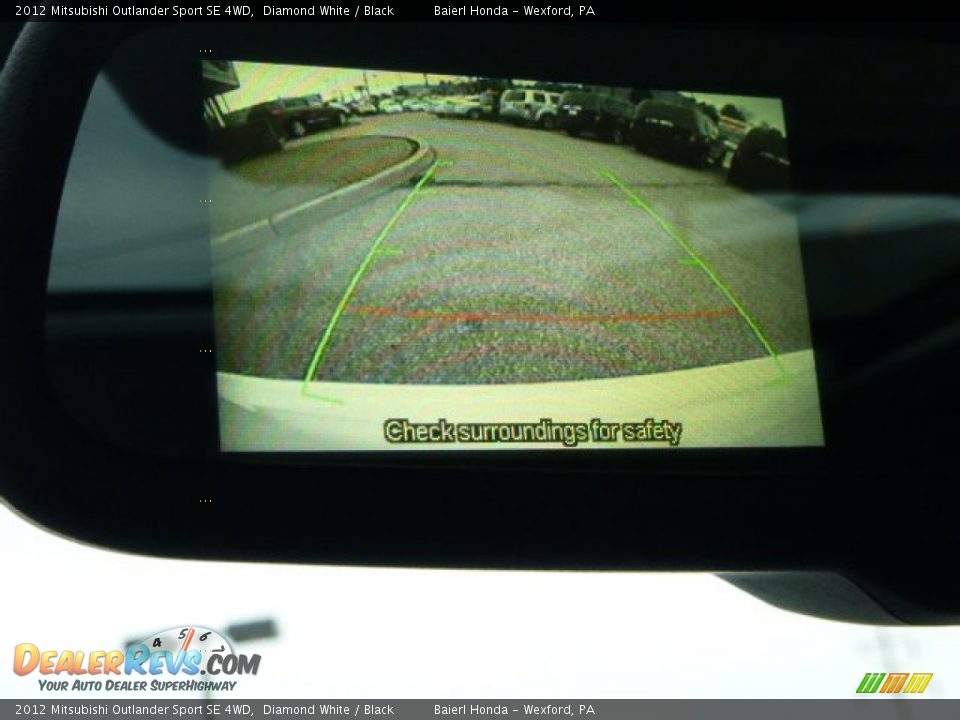 2012 Mitsubishi Outlander Sport SE 4WD Diamond White / Black Photo #20