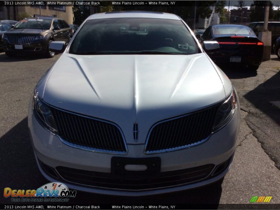 2013 Lincoln MKS AWD White Platinum / Charcoal Black Photo #2