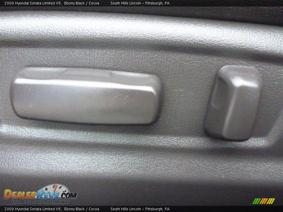 2009 Hyundai Sonata Limited V6 Ebony Black / Cocoa Photo #19