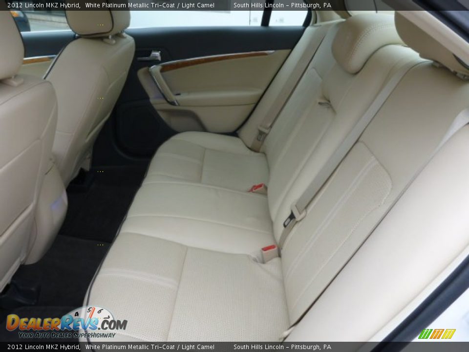 2012 Lincoln MKZ Hybrid White Platinum Metallic Tri-Coat / Light Camel Photo #15