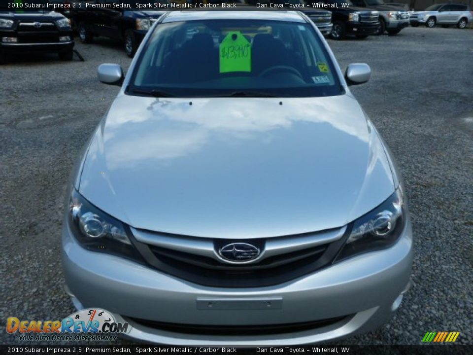 2010 Subaru Impreza 2.5i Premium Sedan Spark Silver Metallic / Carbon Black Photo #8