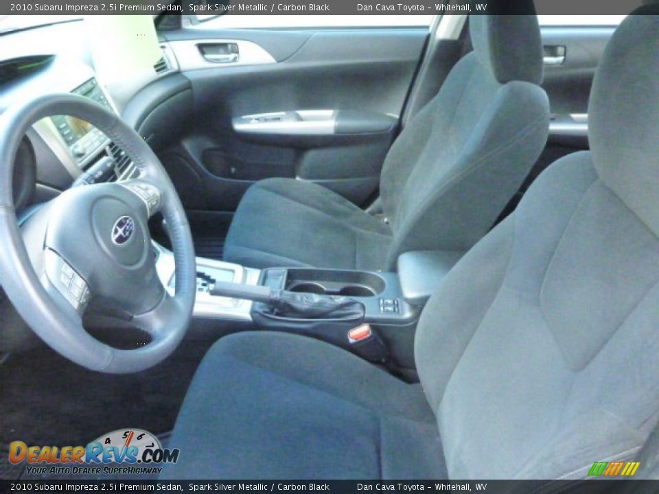 2010 Subaru Impreza 2.5i Premium Sedan Spark Silver Metallic / Carbon Black Photo #10