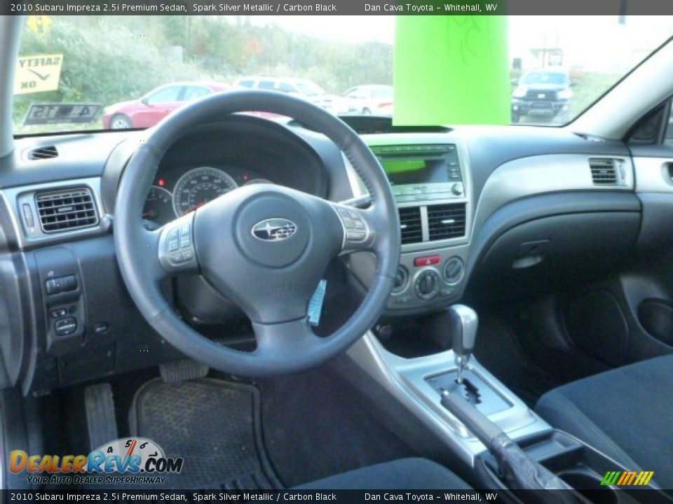 2010 Subaru Impreza 2.5i Premium Sedan Spark Silver Metallic / Carbon Black Photo #12
