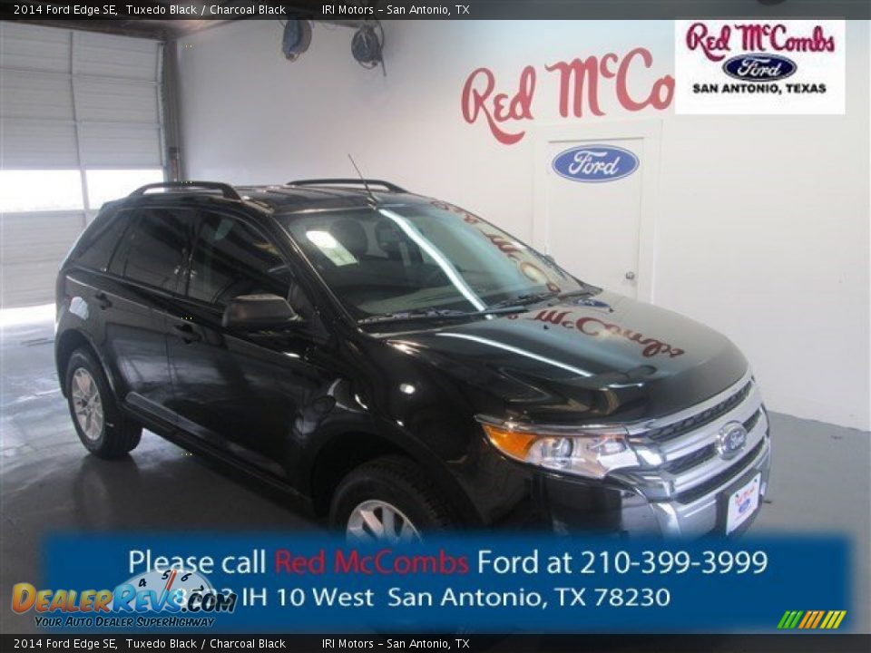 2014 Ford Edge SE Tuxedo Black / Charcoal Black Photo #1
