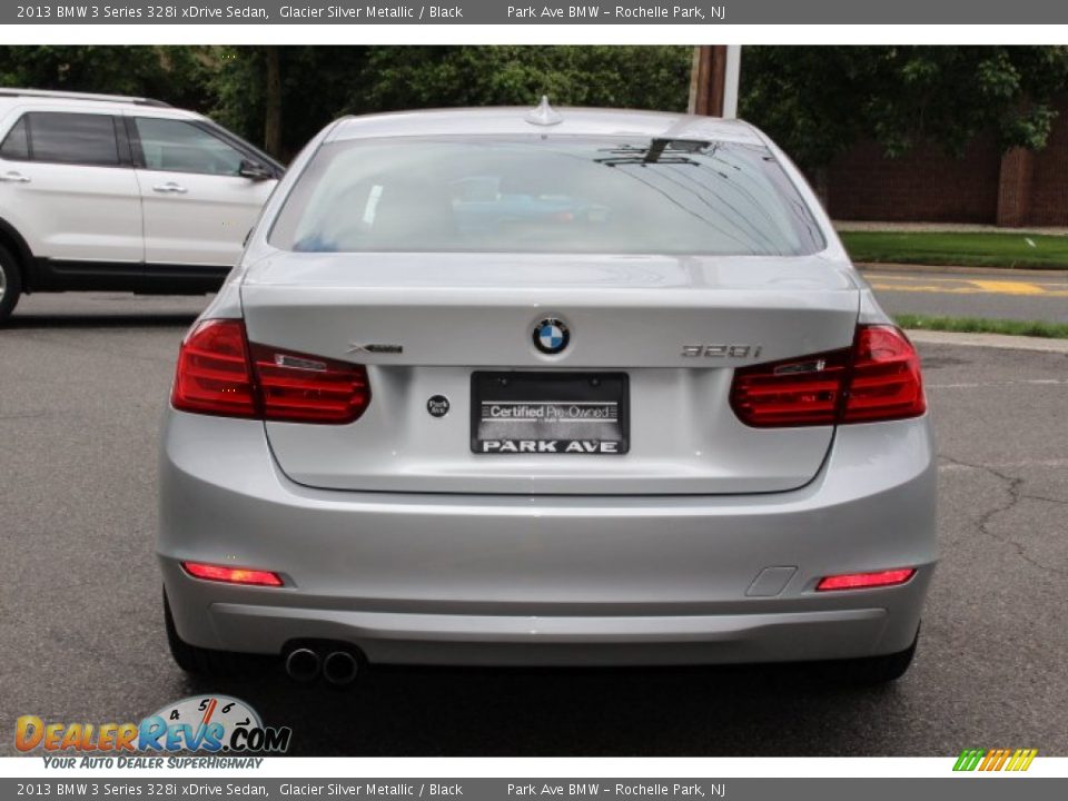 2013 BMW 3 Series 328i xDrive Sedan Glacier Silver Metallic / Black Photo #4